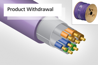 Product Withdrawal of Dca rated CAT6A F/FTP Cable