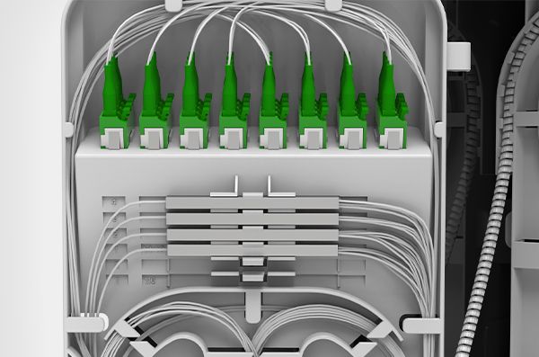 Max. 6 x 1:8 Bare End to LC/APC PLC Splitters