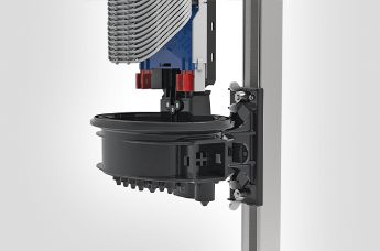 Integrated closure mounting points for MOBRA, pole and facade fixing