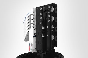 Fibre storage basket for loop through applications