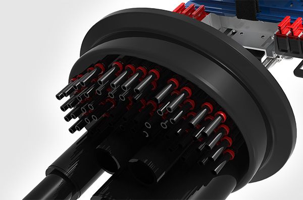 Allows closure to be pre-tubed for later connection