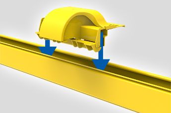 Mounts directly onto existing ducting