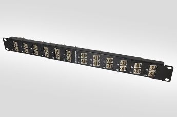 Modular Angled 1U 24 Port Panel