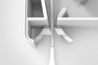 Provided to achieve fibre protection for corners and edges (routing guides, P-clips etc.)