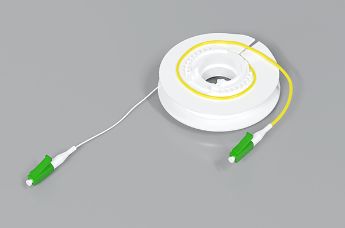 Built-in fibre spool