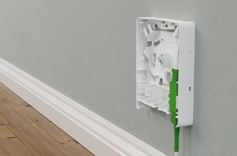 Application of the HellermannTyton Fibre Wall Outlet