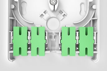 Max. 4 SC or 8 LC connections