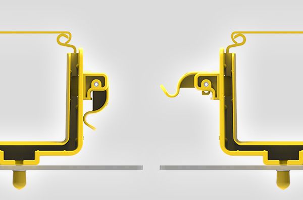 Reusable system that connects and disconnects