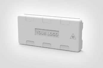 Inset position for moulded customer logo