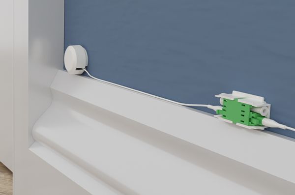 Provides test point between cable entry and router