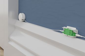 Provides test point between cable entry and router