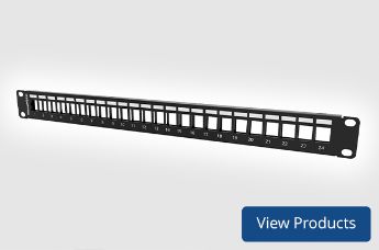 Modular 1U 24 Port Panel