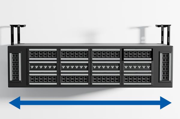 600mm width for the narrowest server rack